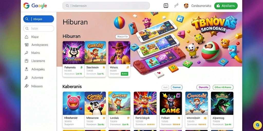 Berbagai pilihan permainan yang menarik.
