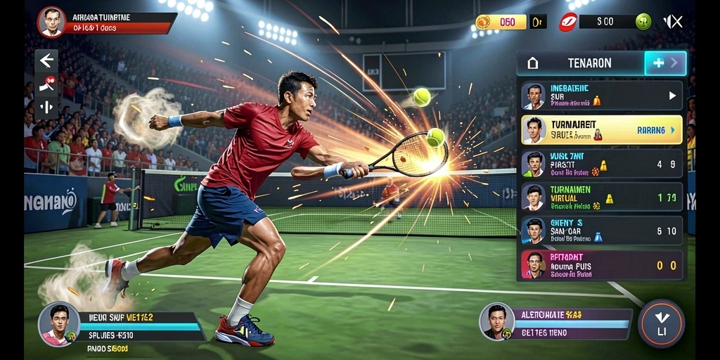 Halaman leaderboard yang menunjukkan peringkat pemain.