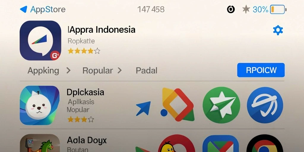 Screenshot dengan pilihan permainan yang beragam.