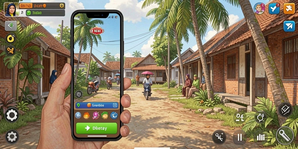 Leaderboard yang menampilkan peringkat pemain secara real-time.