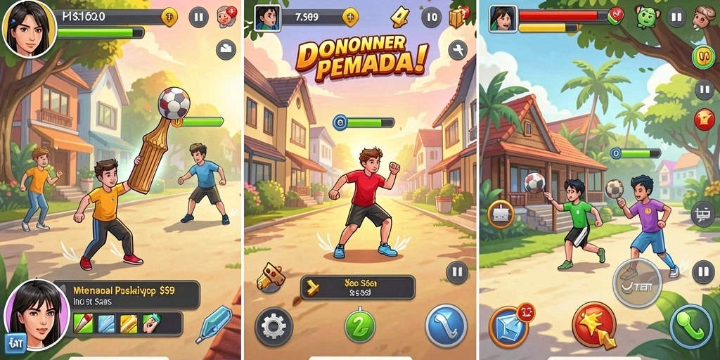 Beragam permainan menarik dan menghibur.
